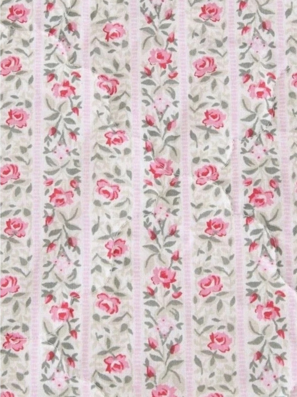 Pink Floral Striped KING 3 Pc. Quilt Set ~ 100% Cotton ~ Timeless All Seasons - Picture 10 of 16